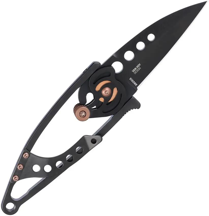 CRKT Snap-Lock 5102NK EDC Knife With 180 Degree Swing Open And Thumb Wheel Deployment by CRKT