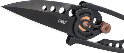 CRKT Snap-Lock 5102NK EDC Knife With 180 Degree Swing Open And Thumb Wheel Deployment by CRKT