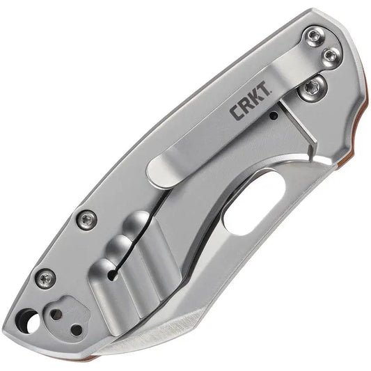 CRKT Pilar Framelock Copper Folding Knife For EDC Enthusiasts Jesper Voxnaes 3.5In Closed 2.38In Satin 8Cr13MoV Blade by CRKT