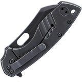 CRKT Pilar Large Framelock Folding Knife 8Cr13MoV Blade with Black Stonewash Handle for Everyday Carry Fans by CRKT