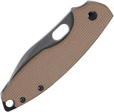 CRKT Pilar III Framelock Knife With D2 Blade And Textured Brown G10 Handle For EDC Durability by CRKT