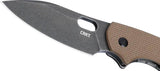CRKT Pilar III Framelock Knife With D2 Blade And Textured Brown G10 Handle For EDC Durability by CRKT