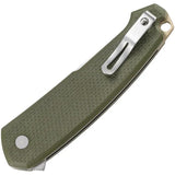 CRKT Tueto Linerlock Assisted Opening EDC Knife OD Green G10 Jesper Voxnaes Design by CRKT