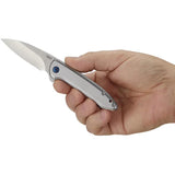 CRKT Delineation Framelock Assisted Opening EDC Knife Designed by Eric Ochs with Satin 8Cr13MoV Blade by CRKT