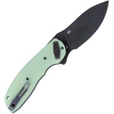 CRKT Bot Deadbolt Assisted Opening Knife by Flavio Ikoma for EDC Enthusiasts Jade G10 Handle by CRKT