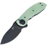 CRKT Bot Deadbolt Assisted Opening Knife by Flavio Ikoma for EDC Enthusiasts Jade G10 Handle by CRKT