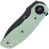 CRKT Bot Deadbolt Assisted Opening Knife by Flavio Ikoma for EDC Enthusiasts Jade G10 Handle by CRKT