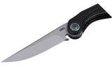 CRKT Fial Linerlock Folding Knife 12C27 Sandvik Bead Blast Blade with Corkscrew, Pocket Clip, Extended Tang for EDC by CRKT