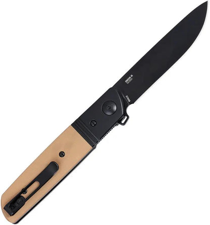 CRKT Bamboozled Assisted Opening Liner Lock Knife 3.38in D2 Blade Tan G10 EDC Ready by CRKT