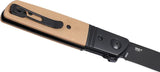 CRKT Bamboozled Assisted Opening Liner Lock Knife 3.38in D2 Blade Tan G10 EDC Ready by CRKT