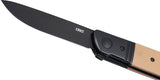 CRKT Bamboozled Assisted Opening Liner Lock Knife 3.38in D2 Blade Tan G10 EDC Ready by CRKT