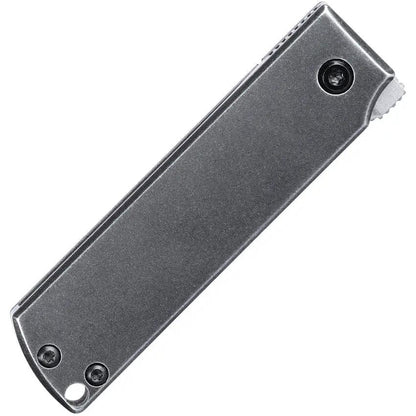 CRKT MinimalX Folding Knife Gray 5915 With Black Stonewash Blade And Handle Extended Tang Everyday Carry Ready by CRKT