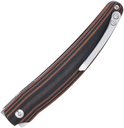 CRKT Ancestor Linerlock Folding Knife With D2 Satin Tanto Blade 3.63in G10 Handle For EDC by CRKT