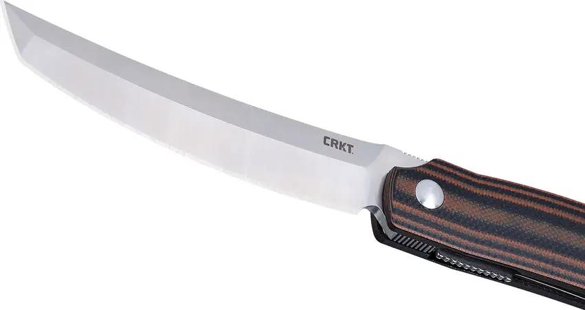 CRKT Ancestor Linerlock Folding Knife With D2 Satin Tanto Blade 3.63in G10 Handle For EDC by CRKT