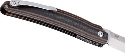 CRKT Ancestor Linerlock Folding Knife With D2 Satin Tanto Blade 3.63in G10 Handle For EDC by CRKT