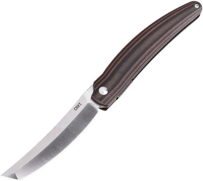 CRKT Ancestor Linerlock Folding Knife With D2 Satin Tanto Blade 3.63in G10 Handle For EDC by CRKT