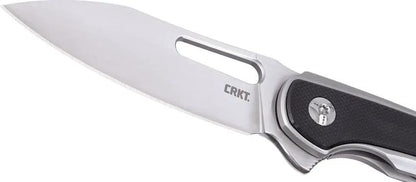 CRKT Padawan Framelock Knife Black 6075 Satin 14C28N Blade Extended Tang 3In Blade EDC Enthusiasts by CRKT