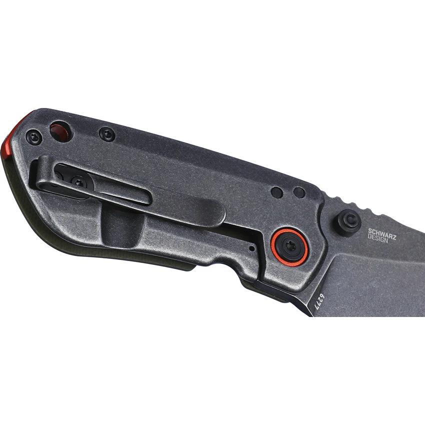 CRKT Overland Compact Framelock Knife For EDC Enthusiasts D2 Blade Green G10 Handle With Pocket Clip Durable by CRKT