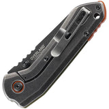 CRKT Overland Framelock 6280 Folding Knife For EDC Enthusiasts 3in Black Stonewash 8Cr13MoV Blade G10 OD Green Handle by CRKT