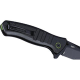CRKT Dextro Linerlock 6295 EDC Knife With Durable D2 Blade TiNi Coat 4.63 Inch Closed Black Aluminum by CRKT