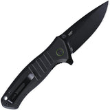 CRKT Dextro Linerlock 6295 EDC Knife With Durable D2 Blade TiNi Coat 4.63 Inch Closed Black Aluminum by CRKT