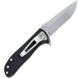 CRKT Drifter Linerlock Knife D2 Blade Black G10 Handle with Extended Tang for EDC Enthusiasts by CRKT