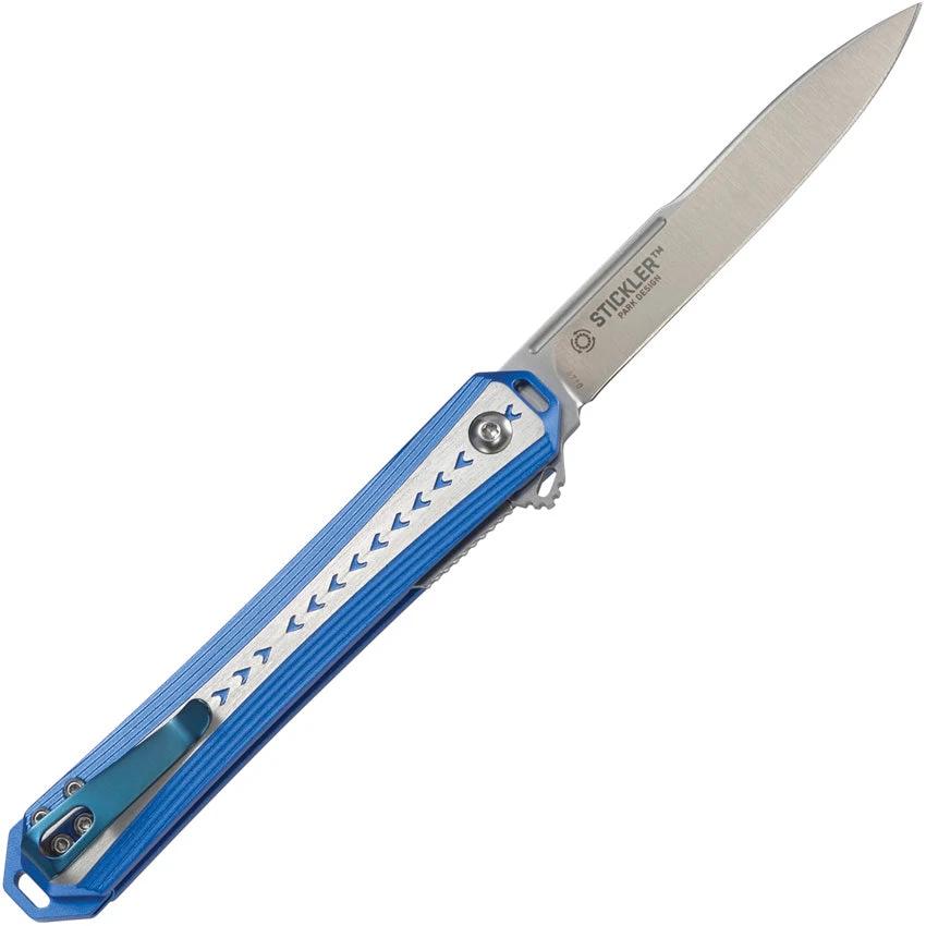 CRKT Stickler Linerlock Assisted Opening Knife For EDC Enthusiasts Premium Satin 12C27 Sandvik Blade by CRKT