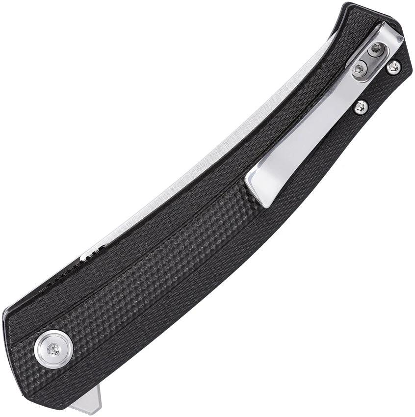 CRKT Persian Linerlock Assisted Opening Knife For EDC Enthusiasts With D2 Tool Steel Satin Blade Black GRN Handle by CRKT