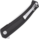 CRKT Persian Linerlock Assisted Opening Knife For EDC Enthusiasts With D2 Tool Steel Satin Blade Black GRN Handle by CRKT