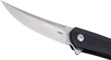 CRKT Persian Linerlock Assisted Opening Knife For EDC Enthusiasts With D2 Tool Steel Satin Blade Black GRN Handle by CRKT