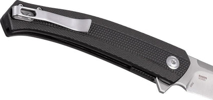 CRKT Persian Linerlock Assisted Opening Knife For EDC Enthusiasts With D2 Tool Steel Satin Blade Black GRN Handle by CRKT