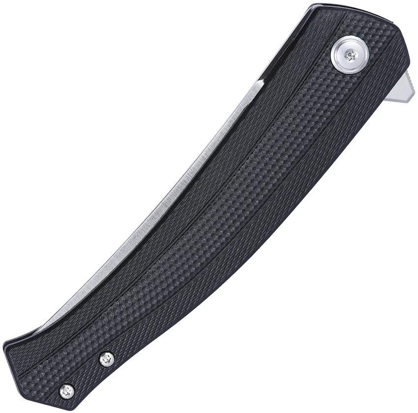 CRKT Persian Linerlock Assisted Opening Knife For EDC Enthusiasts With D2 Tool Steel Satin Blade Black GRN Handle by CRKT