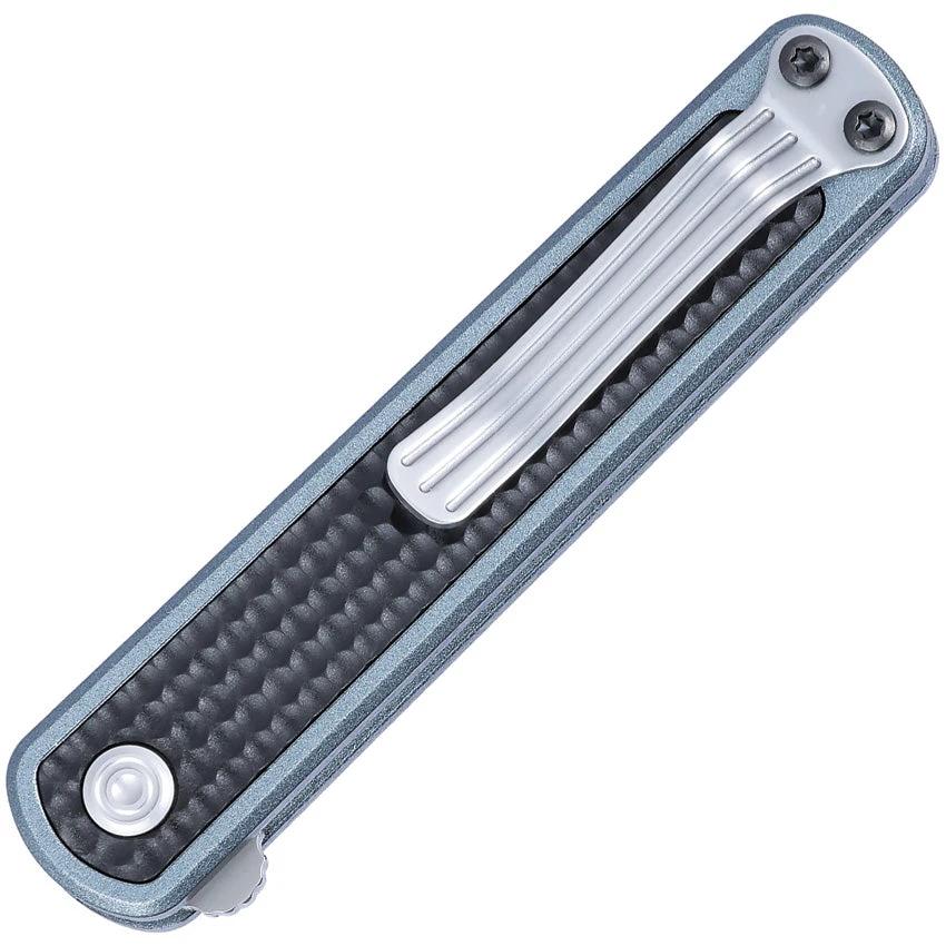 CRKT Pup Linerlock 7070 EDC Pocket Knife Bead Blast AUS 10A Spear Point Black Blue GRN Handle by CRKT