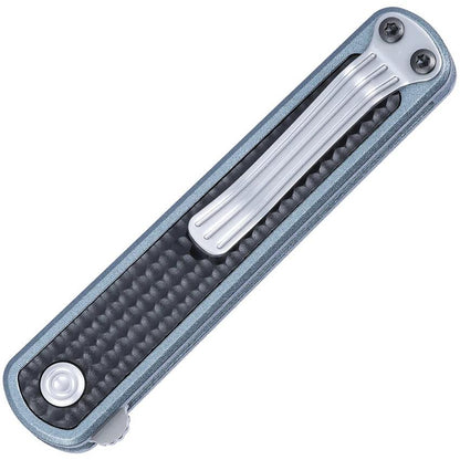 CRKT Pup Linerlock 7070 EDC Pocket Knife Bead Blast AUS 10A Spear Point Black Blue GRN Handle by CRKT