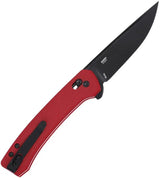 CRKT Q Compact Crossbar Lock Knife Red Glass Filled Nylon Handle 14C28N Sandvik Blade 3 Inch EDC by CRKT