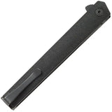 CRKT CEO Linerlock Black 7097K Compact EDC Knife With Black AUS8 Blade And Extended Tang Everyday Carry by CRKT