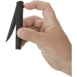 CRKT CEO Linerlock Black 7097K Compact EDC Knife With Black AUS8 Blade And Extended Tang Everyday Carry by CRKT