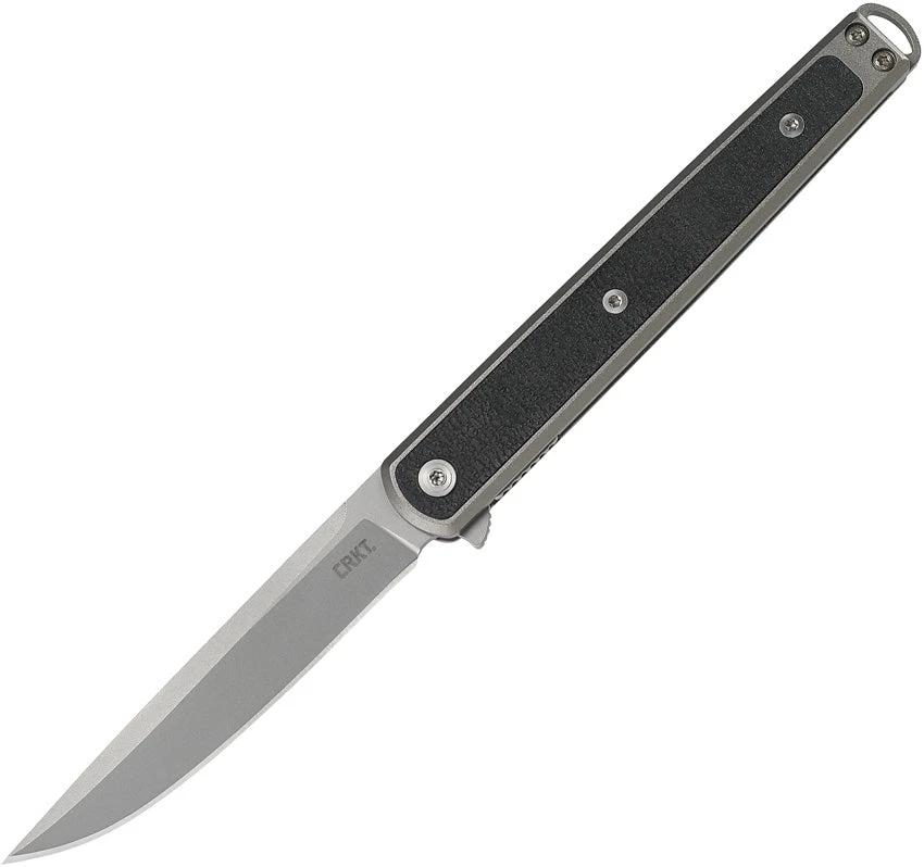 CRKT Seis Linerlock Folding Knife Bead Blast Blade Black GRN Handle IKBS Pivot For EDC Enthusiasts by CRKT