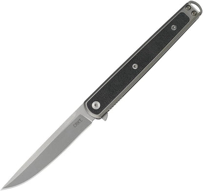 CRKT Seis Linerlock Folding Knife Bead Blast Blade Black GRN Handle IKBS Pivot For EDC Enthusiasts by CRKT