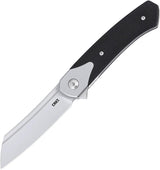 CRKT Viento Linerlock Pocket Knife D2 Satin Sheepsfoot Blade Black G10 For EDC Extended Tang Designed By Richard Rogers by CRKT