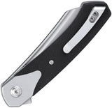 CRKT Viento Linerlock Pocket Knife D2 Satin Sheepsfoot Blade Black G10 For EDC Extended Tang Designed By Richard Rogers by CRKT