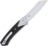 CRKT Viento Linerlock Pocket Knife D2 Satin Sheepsfoot Blade Black G10 For EDC Extended Tang Designed By Richard Rogers by CRKT