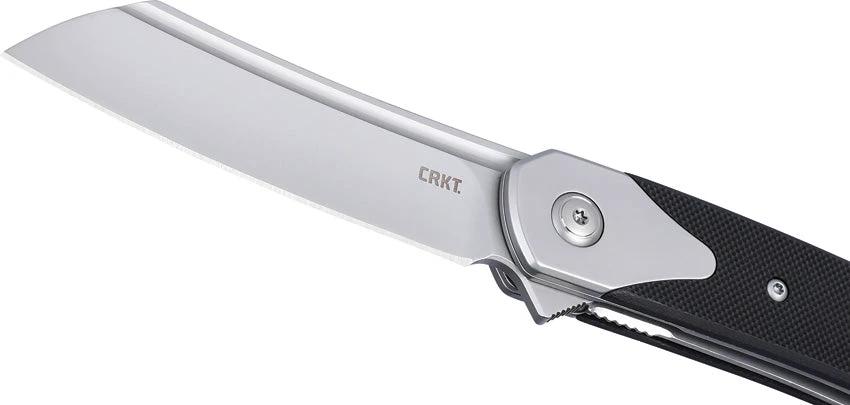 CRKT Viento Linerlock Pocket Knife D2 Satin Sheepsfoot Blade Black G10 For EDC Extended Tang Designed By Richard Rogers by CRKT
