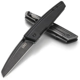 CRKT Inara Framelock Knife 8Cr14MoV Blade IKBS Pivot Black G10 Handle For EDC Enthusiasts by CRKT