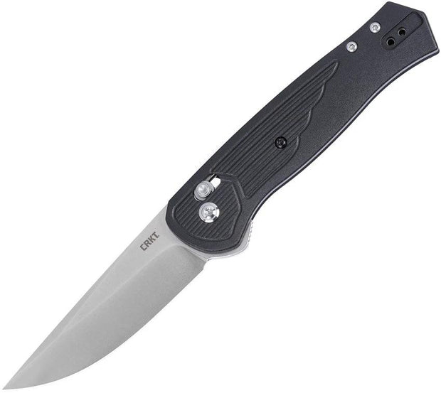 CRKT Sero Crossbar Lock Knife By Richard Rogers 4.25In Closed S35VN Blade Black GRN Handle For EDC by CRKT