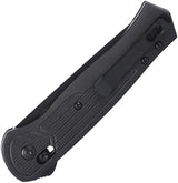 CRKT Sero Crossbar Lock Folding Knife S35VN Blade TiNi Coated Black GRN Handle with Extended Tang for EDC by CRKT