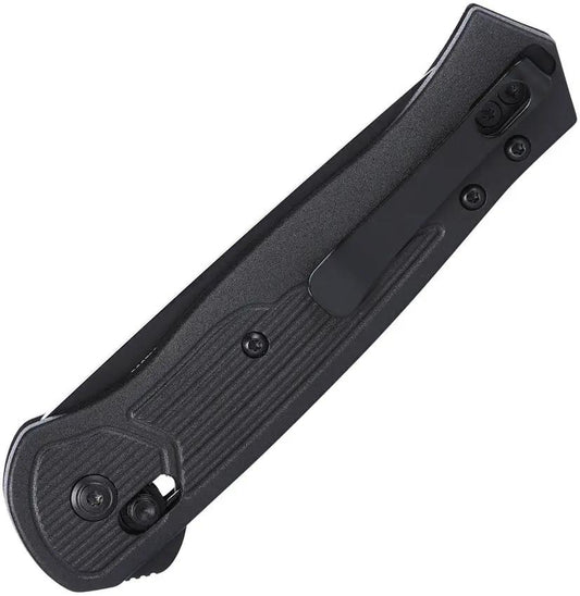 CRKT Sero Crossbar Lock Folding Knife S35VN Blade TiNi Coated Black GRN Handle with Extended Tang for EDC by CRKT