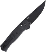 CRKT Sero Crossbar Lock Folding Knife S35VN Blade TiNi Coated Black GRN Handle with Extended Tang for EDC by CRKT