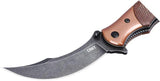 CRKT Ritual Premium Compact Linerlock Knife 7465 For EDC Fans 4In Closed 3.25In 12C27 Sandvik Blade On Brown Micarta by CRKT