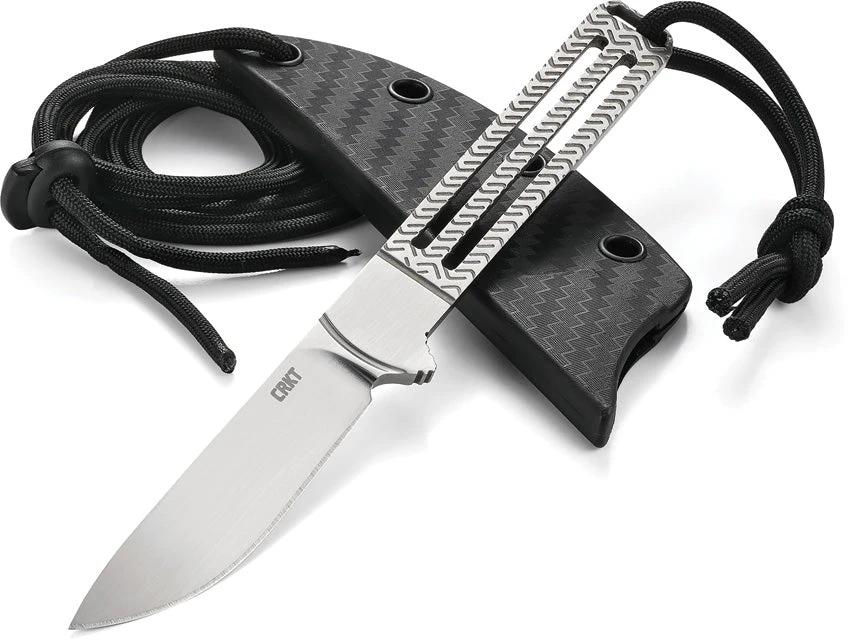 CRKT Testy Fixed Blade Knife 2.38in Satin Blade Designed By Jeff Park For Outdoor Adventurers by CRKT